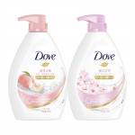 多芬（Dove） 沐浴乳樱花甜香+弹润水嫩850g+850g温和不刺激持久留香
