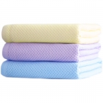 爱尔家纺（AIERJF）纺 蜂窝毛巾浴巾套装 蜂窝结构吸水易干浴巾：70*140cm/套