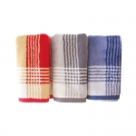 爱尔家纺（AIERJF）   经典款加大加厚大丈夫毛巾2条装红 蓝 灰（34*76）/套