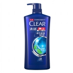 清扬（CLEAR） 男士去屑洗发露活力运动型蓝瓶1kg深层清洁头皮持久抗屑