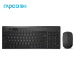 雷柏（Rapoo）无线蓝牙鼠标键盘套装 多模式MAC家用办公专用键鼠琦莎 8100M黑色（三模键鼠套装）