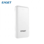忆捷（EAGET）移动电源EP30 10000毫安锂电池充电宝双接口便携式 白色